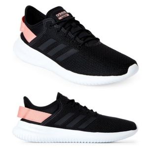 Adidas Black Pink Stripes Sneakers Size 8